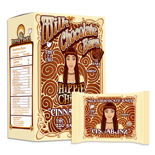 Cinnabunz Delta-8 THC Milk Chocolate Bars