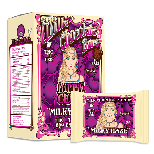 Milky Haze Delta-8 THC Milk Chocolate Bars